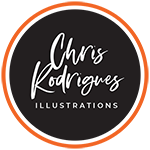 Chris Rodrigues Illustrations Logo